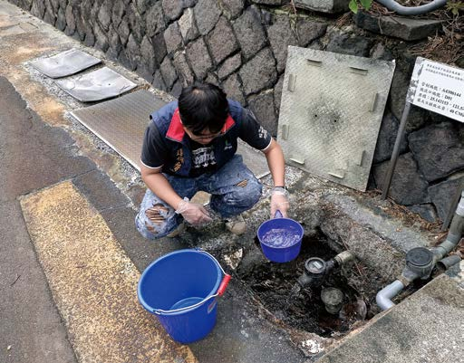 針對本市水污染列管事業定期檢測放流水水質