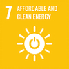 確保所有人都可取得負擔得起、可靠的、永續的，及現代的能源的SDGicon圖示