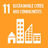 促使城市與人類居住具包容、安全、韌性及永續性的SDGicon圖示